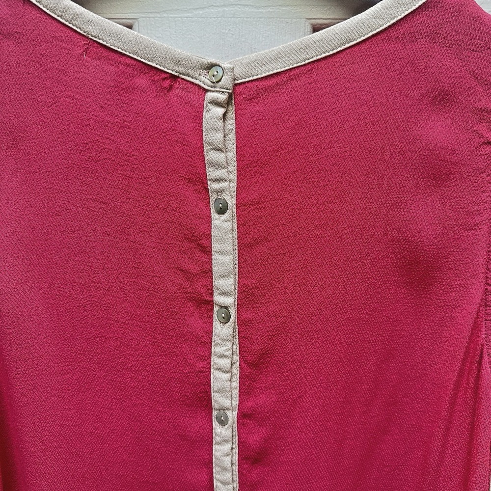Skies Are Blue Pink Sleeveless Blouse Women's Tank Top Size Medium Summer Casual - Picture 3 of 5